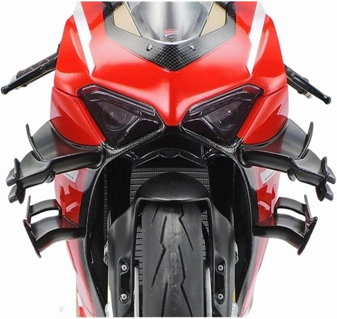 Mini Simulation Motorcycle Toys 1/12 for Honda Motorcycle Model Alloy Static Simulation Scale Model Motorcycle Adult for Boys(White)