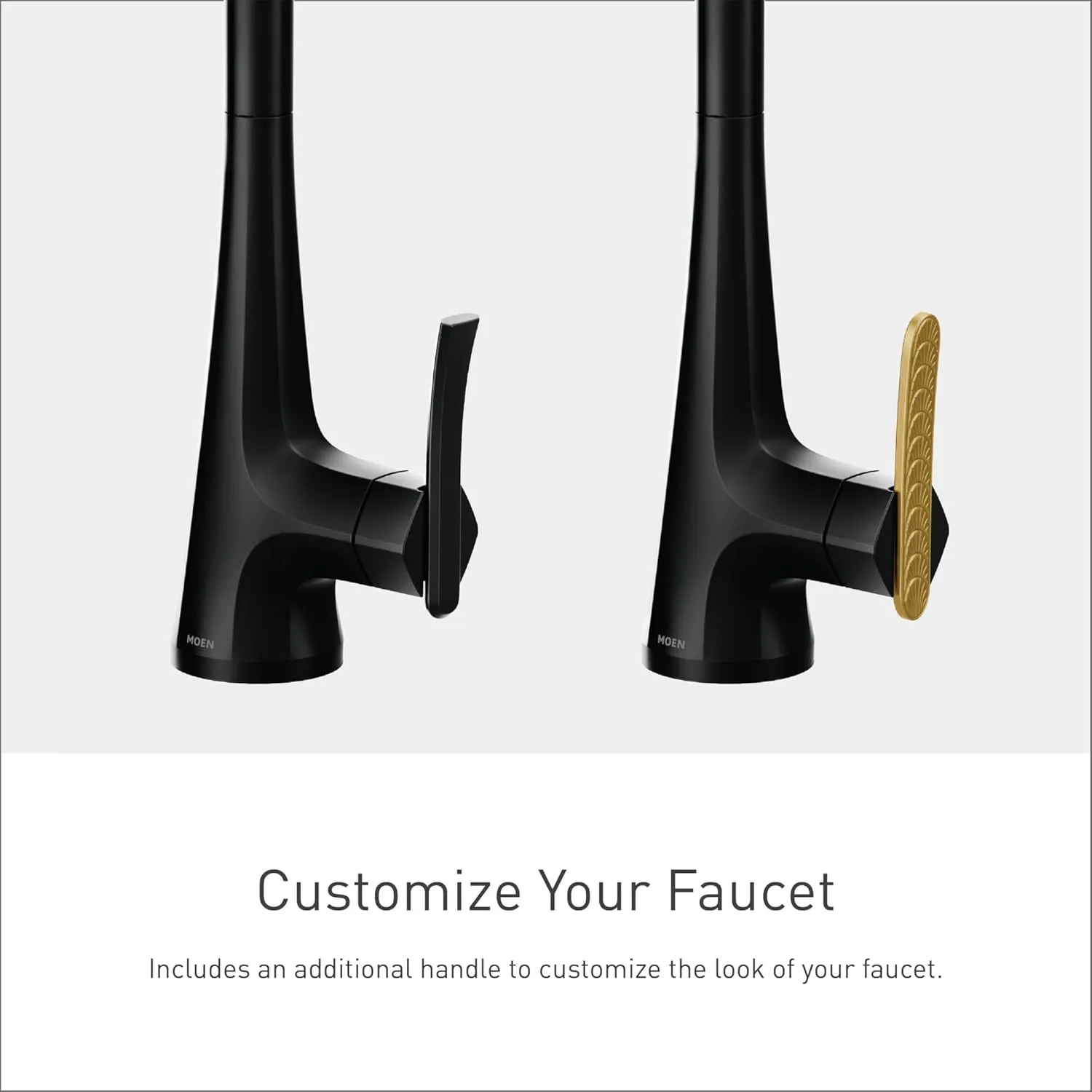 Moen Sinema Matte Black Smart Faucet Touchless Pull-Down Sprayer Kitchen Faucet with Voice and Motion Control, S7235EV2BL