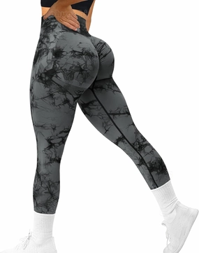 MOHUACHI Women Scrunch Butt Lifting Leggings for Women Seamless High Waisted Workout Yoga Pants Gym Booty Tights