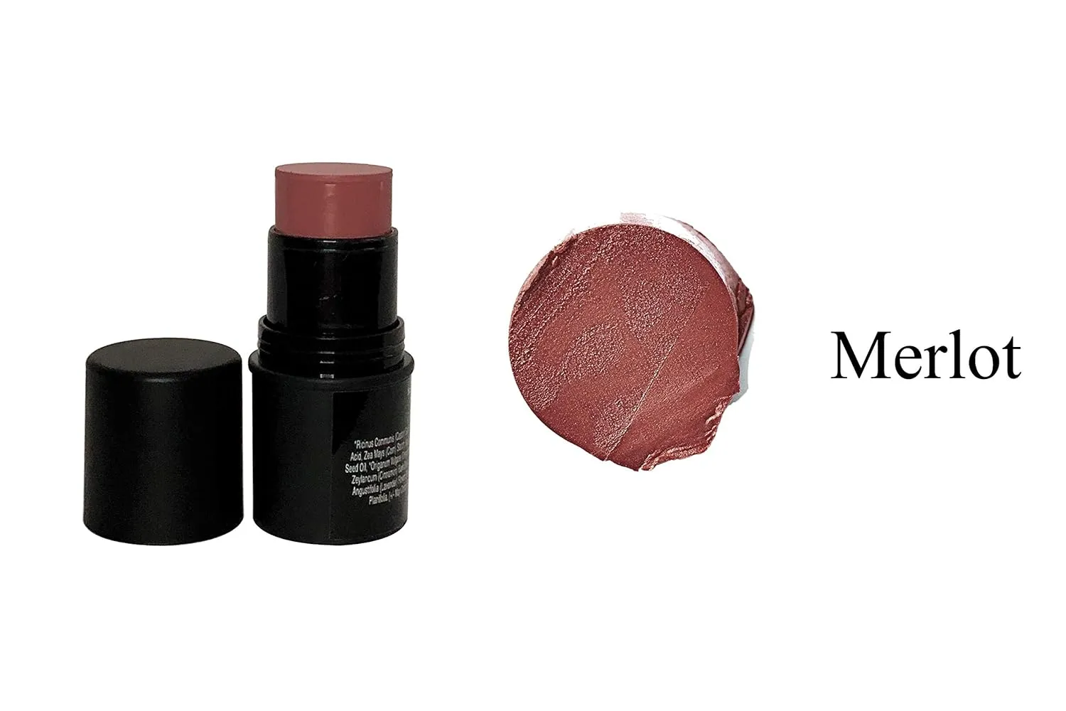 Mom's Secret Natural Organic Cream Blush Stick Cheek Tint, 100% Natural, Vegan, Gluten Free, Cruelty Free, Made in the USA, 0.18 oz. (Merlot)