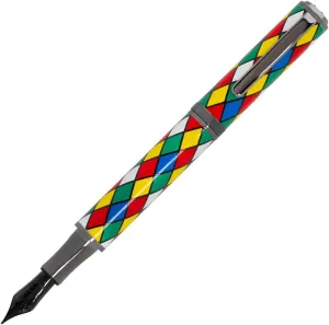 Monteverde USA Regatta Harlequin 2.0 Fountain Pen - Gunmetal trim - Flex Nib | Collectible Writing Instrument