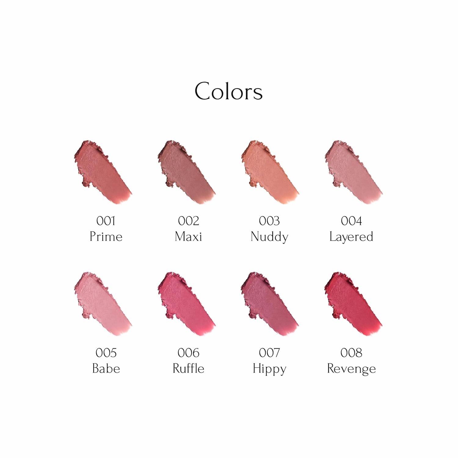 Moodwear Blur Lip Stick – Soft Blurring Tint, Long-Lasting Hydrating, Waterproof K-Beauty – MLBB & Bold Red Shades (Sleek Metallic Design) (Soft Matte Blurring Effect) (007 HIPPY)