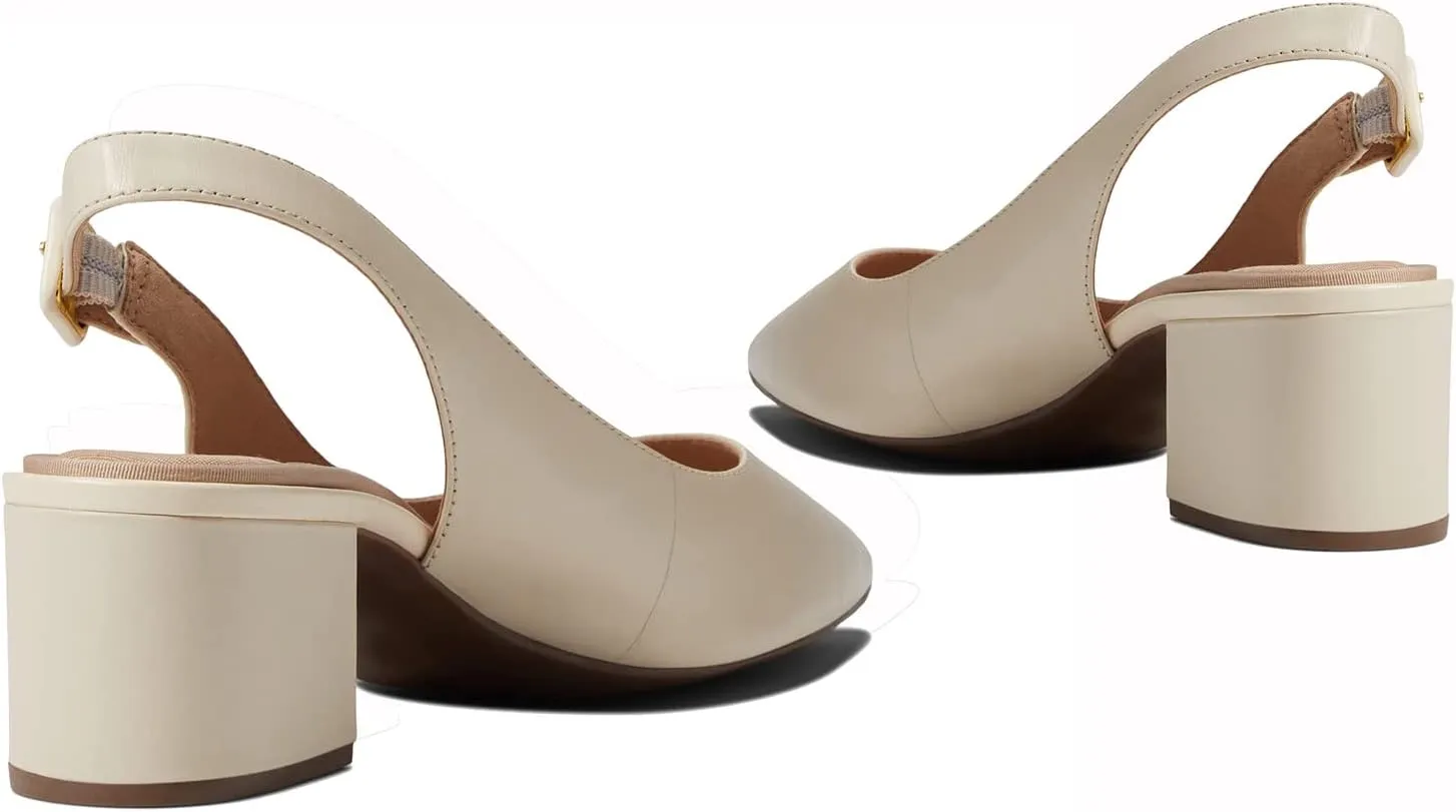 MOOMMO Women Chunky Block Low Heel Slingback Pumps Ankle Strap Pointed Closed Toe Dress Sandals Pumps Suede Formal Office Work Dress Shoes Ladies Evening Wedding Dressy Elegant Comfort 4-11 M US