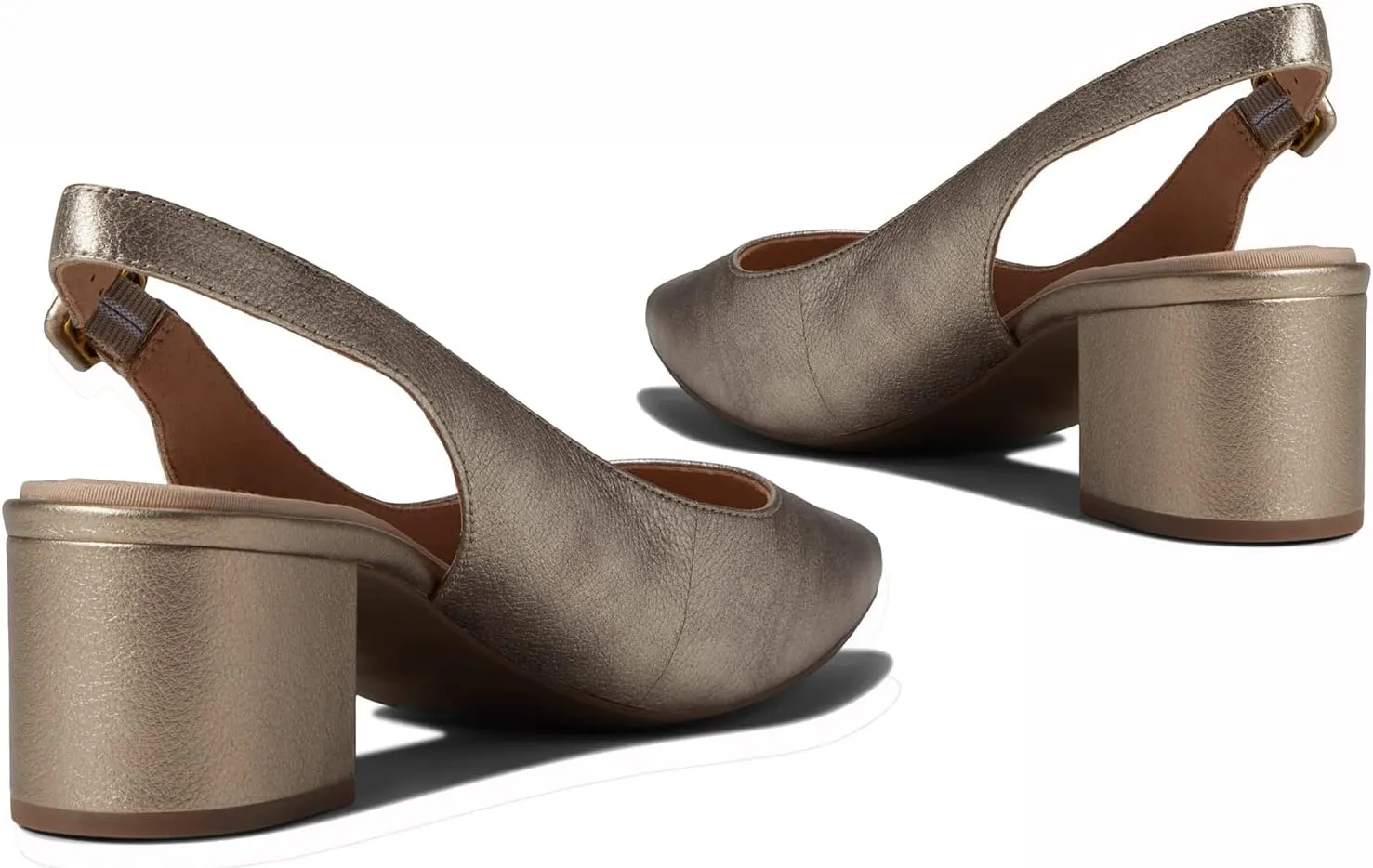 MOOMMO Women Chunky Block Low Heel Slingback Pumps Ankle Strap Pointed Closed Toe Dress Sandals Pumps Suede Formal Office Work Dress Shoes Ladies Evening Wedding Dressy Elegant Comfort 4-11 M US