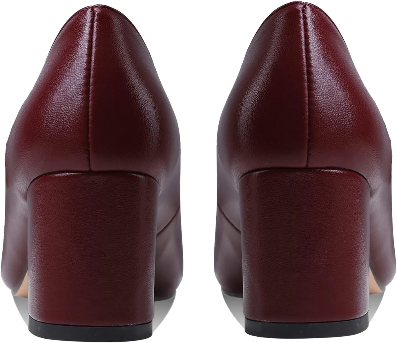 MOOMMO Women Classic Chunky Block Heel Suede Pumps Round Closed Toe Slip On 2" Low Thick Heels Dress Shoes Matte Patent Spring Fashion Office Ladies Work Pump Basic Shoe Elegant Wedding 4-11 M US