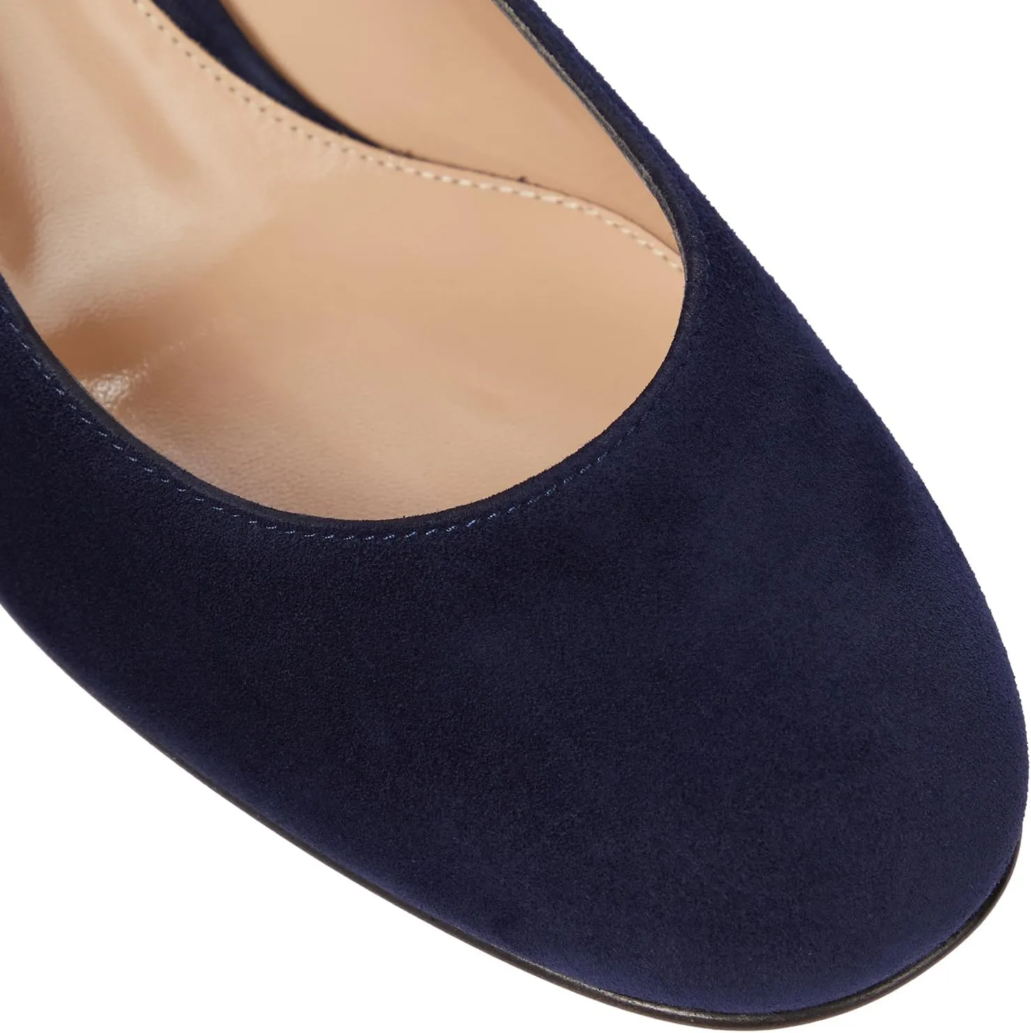 MOOMMO Women Classic Chunky Block Heel Suede Pumps Round Closed Toe Slip On 2" Low Thick Heels Dress Shoes Matte Patent Spring Fashion Office Ladies Work Pump Basic Shoe Elegant Wedding 4-11 M US