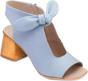 MOOMMO Women Heeled Sandals with Bow Open Toe Low Chunky Block Heel Sandal Booties Cutout 2" Heels Backless Slingback Dress Shoes Peep Toe Back Zipper Suede Sandal Dressy Summer Beach Casual 4-13 M US