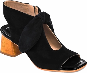 MOOMMO Women Heeled Sandals with Bow Open Toe Low Chunky Block Heel Sandal Booties Cutout 2" Heels Backless Slingback Dress Shoes