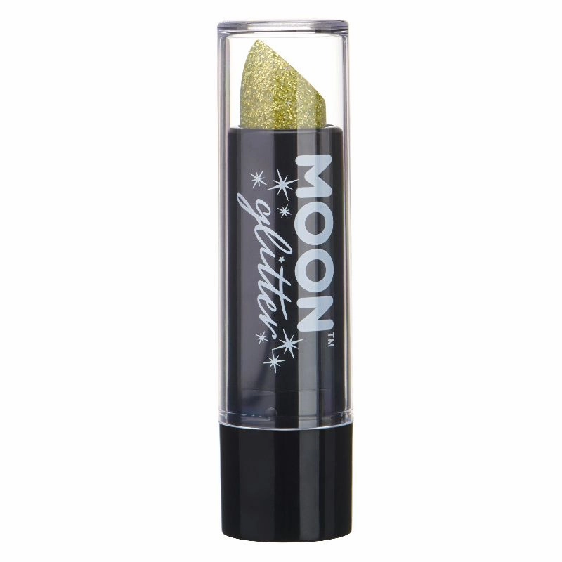 Moon Glitter Holographic Glitter Lipstick Gold G07510 Costume Make Up