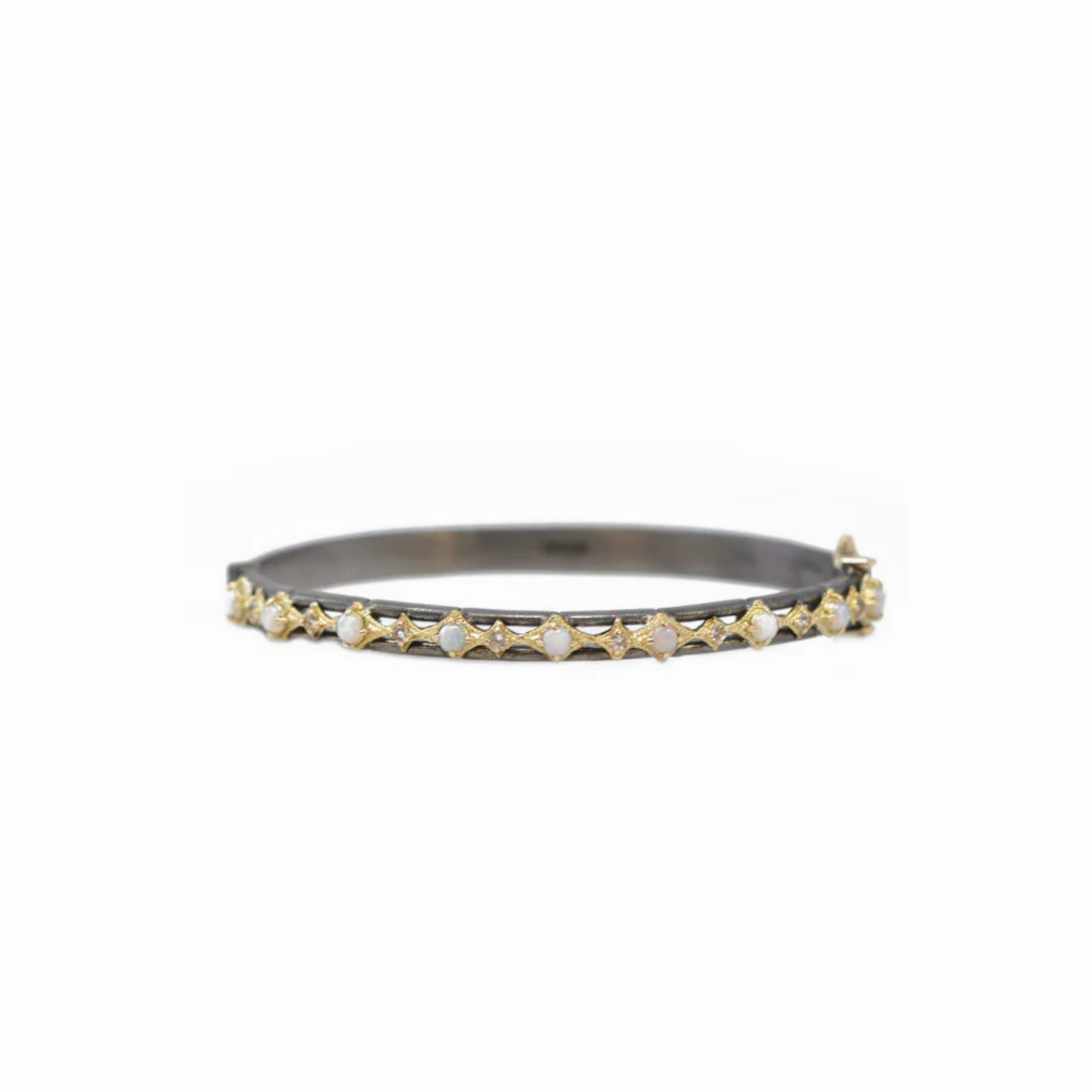 Morganite and Opal Crivelli Huggie Bracelet