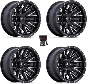 MSA M49 Creed 14" Wheels/Rims Matte Black/Machined Pioneer