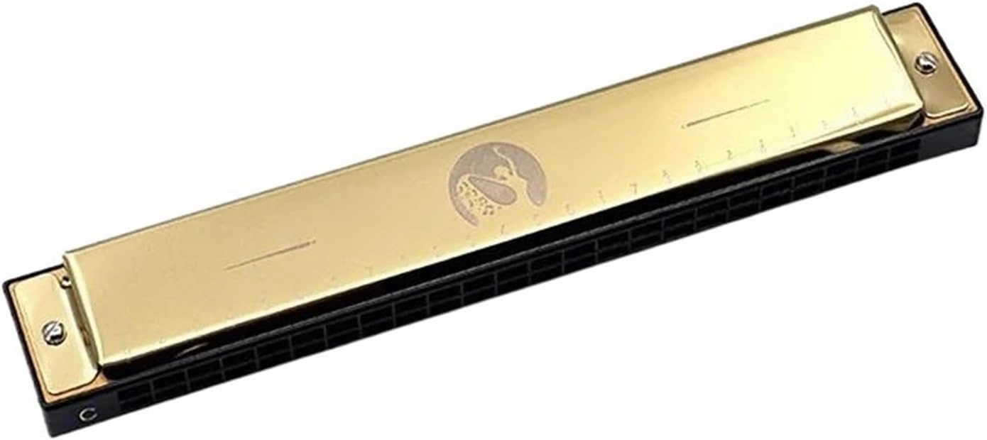 Music Lovers Harmonica C Tone Suitable For Beginners And Adults(Gold)