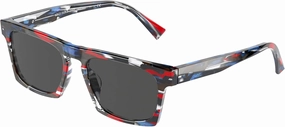 N°861 SUN 0A05065 Red Blue Havana/Grey 54/18/145 men Sunglasses