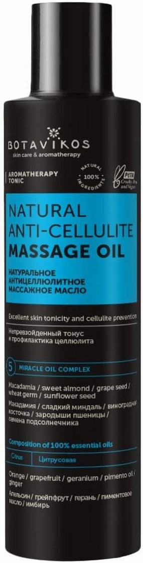 Natural Cosmetics Anti-Cellulite Body Oil Tonic 200 ml