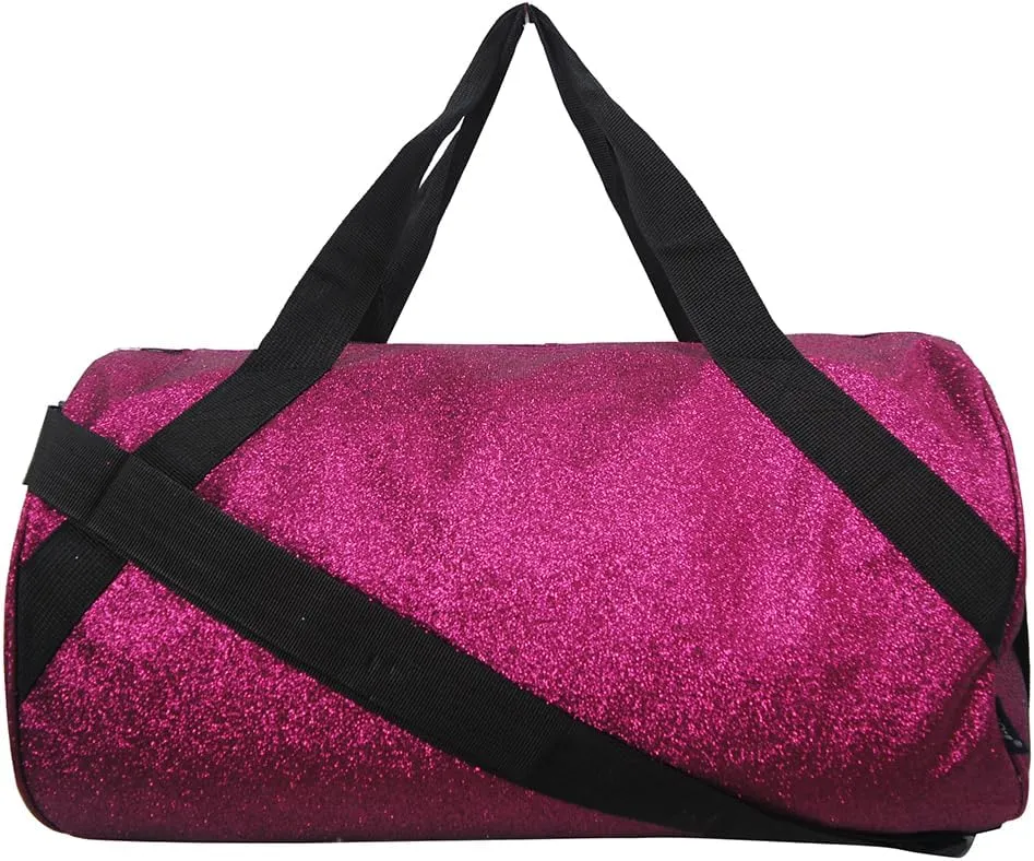 NGIL Medium Glitter Cheers Sports Gym Duffel Bag(Glitter-Hot Pink)