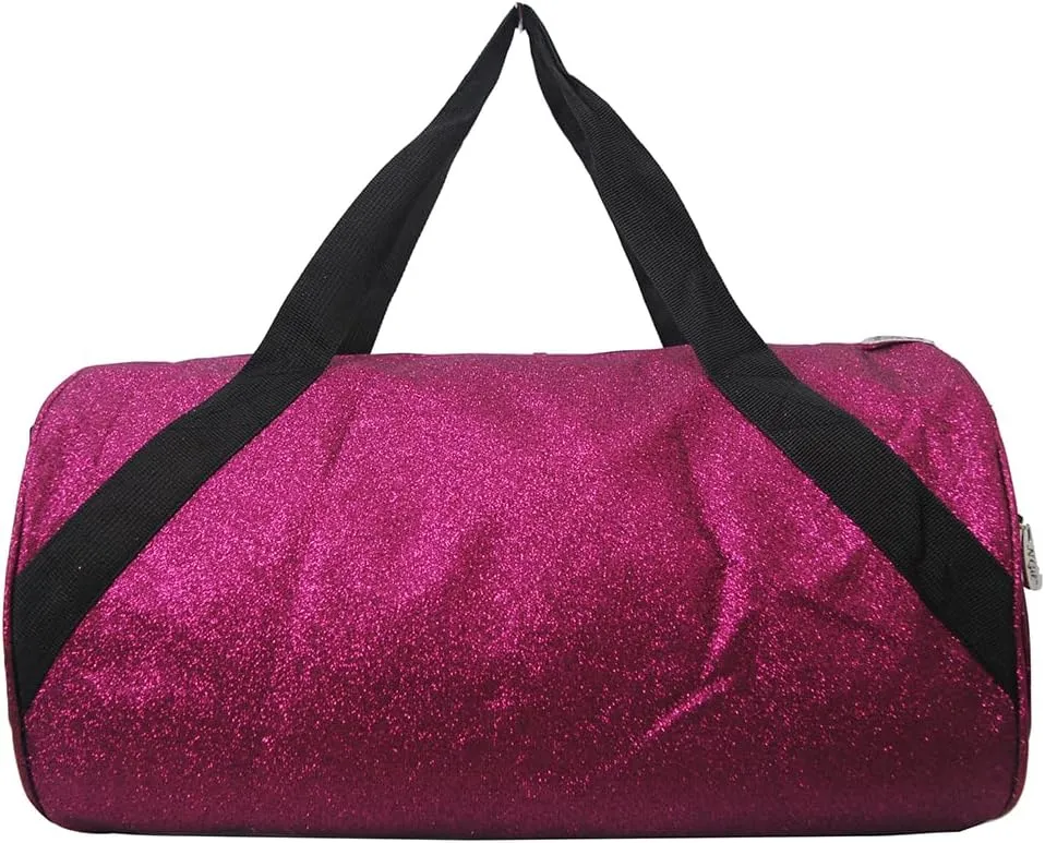NGIL Medium Glitter Cheers Sports Gym Duffel Bag(Glitter-Hot Pink)