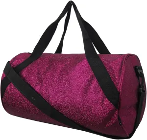 NGIL Medium Glitter Cheers Sports Gym Duffel Bag(Glitter-Hot Pink)