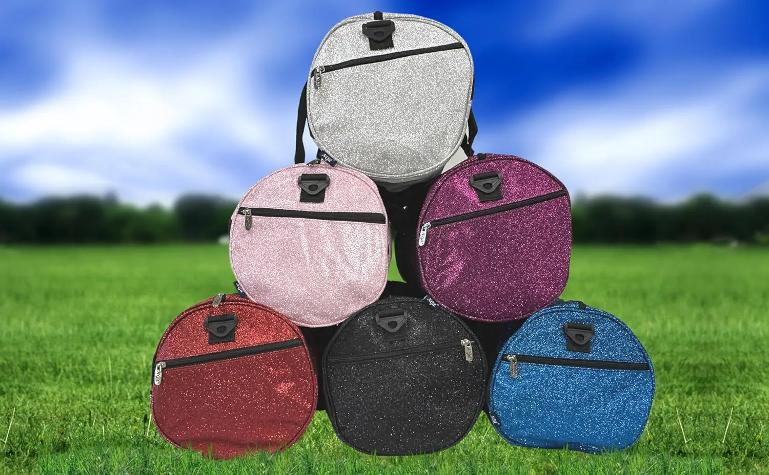 NGIL Medium Glitter Cheers Sports Gym Duffel Bag(Glitter-Hot Pink)