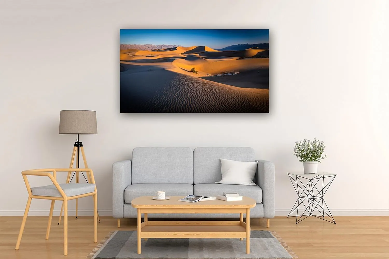 NHLDZYH Desert Landscape Canvas Wall Art-Nature Pictures Painting-Artwork Landscape Nature Pictures for Office Home Wall Decor-(Beautiful Desert Scenery A-46) 50x90cm-19.7x35.5in Only Canvas
