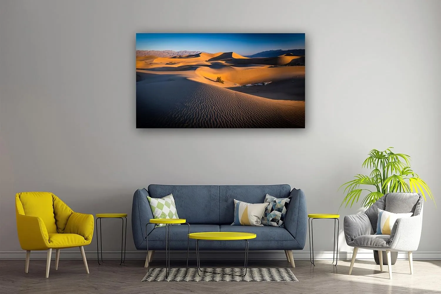 NHLDZYH Desert Landscape Canvas Wall Art-Nature Pictures Painting-Artwork Landscape Nature Pictures for Office Home Wall Decor-(Beautiful Desert Scenery A-46) 50x90cm-19.7x35.5in Only Canvas