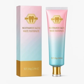 Niacinamide Whitening Toothpaste – Stain Removal, Fresh Breath, Gum Support – Bright White Formula with Nicotinamide – 2025 Upgrade
