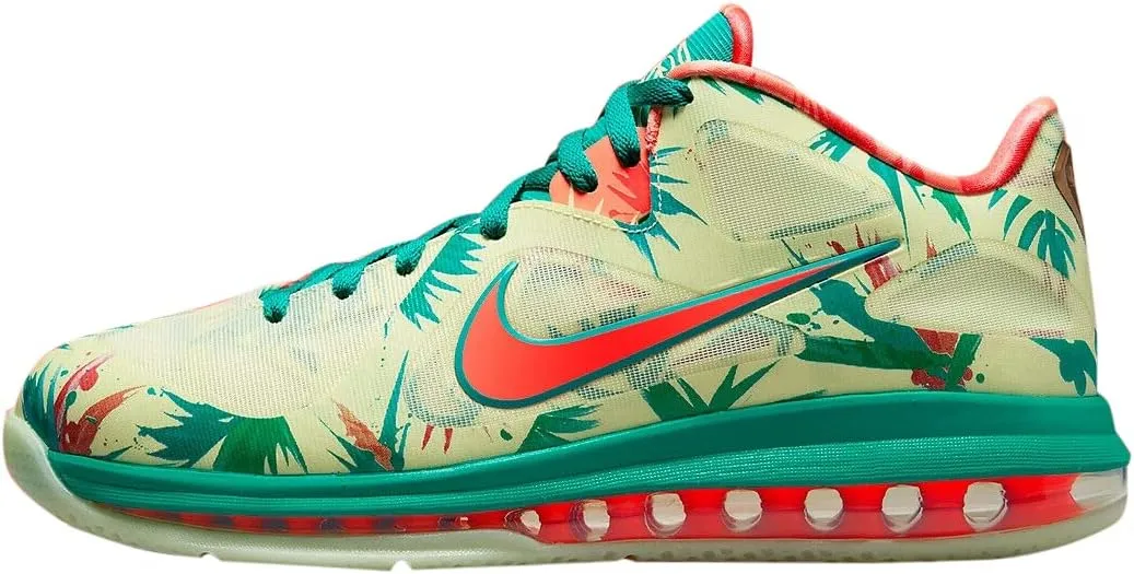 Nike Lebron IX Low White Lime/Bright Mango/New Green 8.5 D (M)