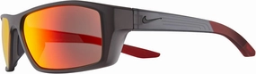 Nike CT8226-021 Brazen Shadow M Sunglasses Matte Dark Grey/Black Frame Color, Grey with Red Mirror Lens Tint