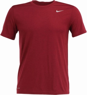 Nike Dri-fit Legend Training Mens T-Shirt Size - X-Large Team Red/Matte Silver