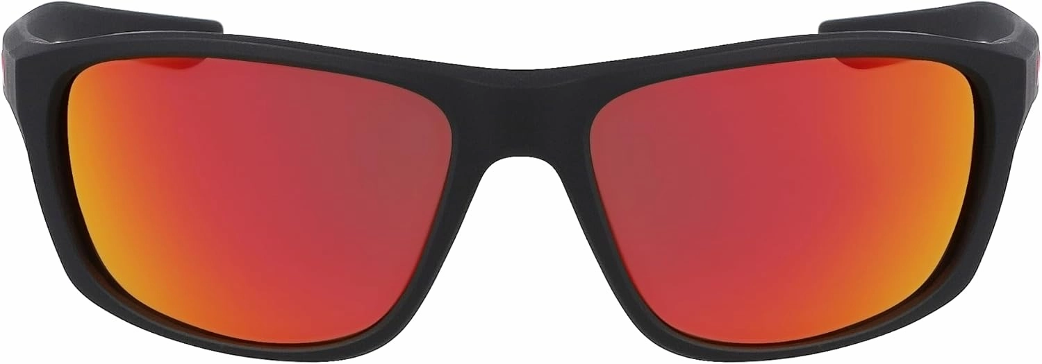 Nike Modern Standard Sunglasses, 010 Matte Black Red Mirro, 57