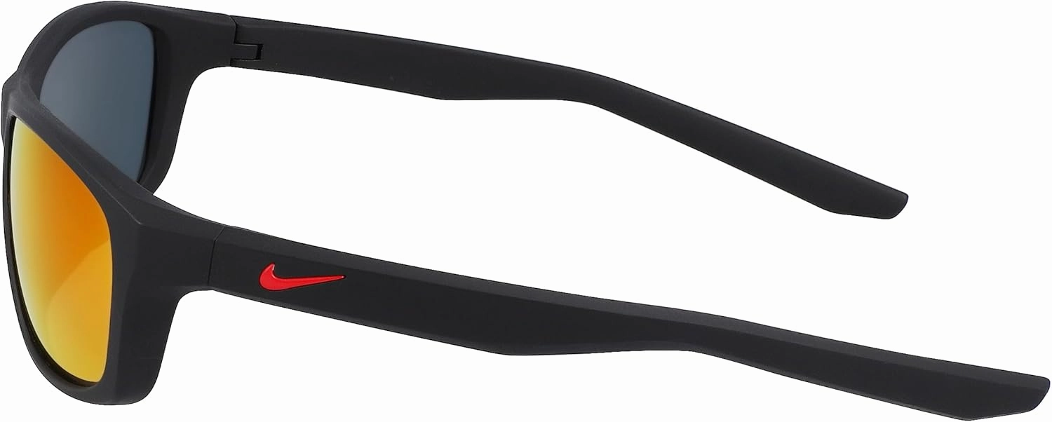 Nike Modern Standard Sunglasses, 010 Matte Black Red Mirro, 57