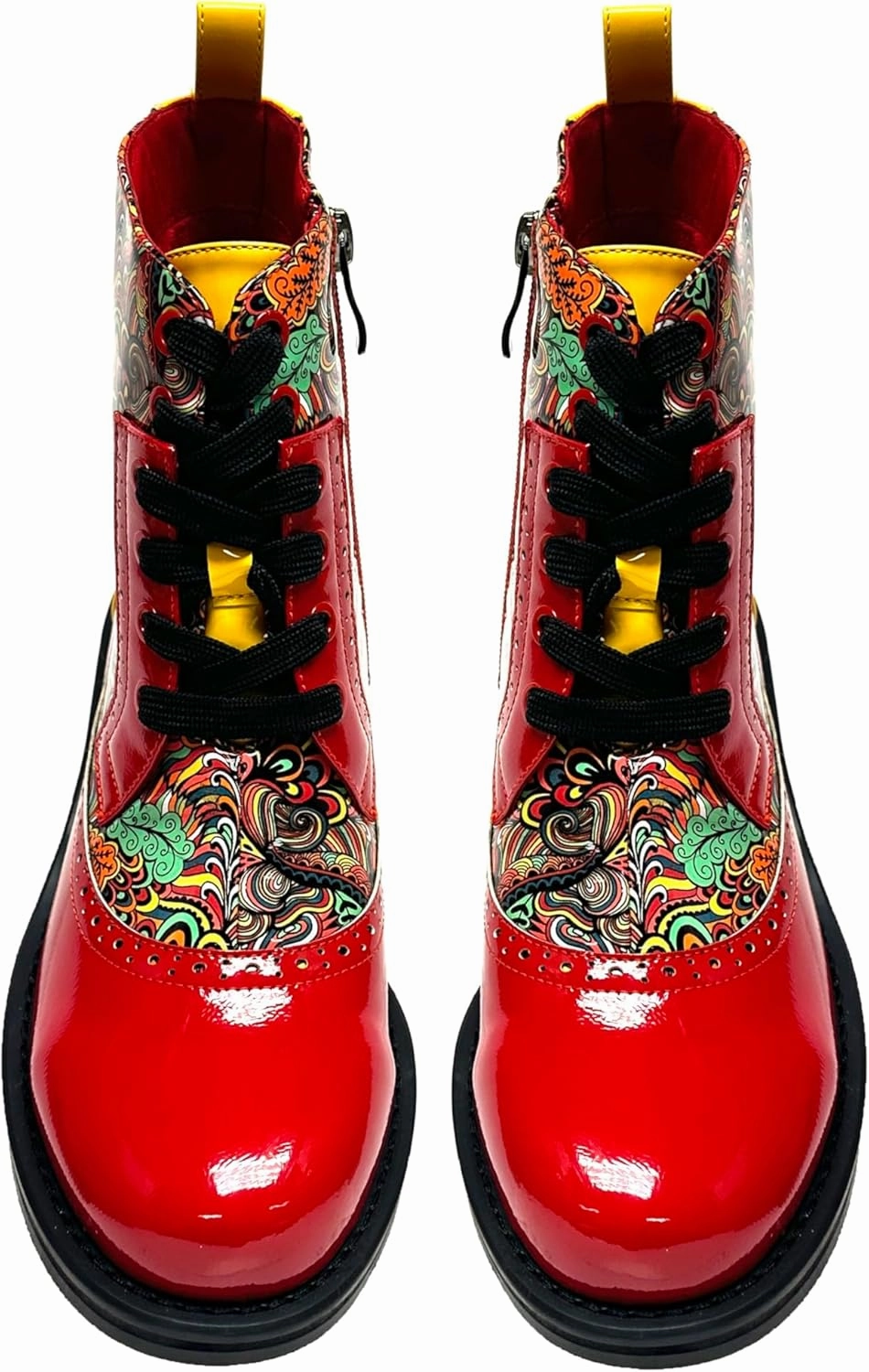 Ninety Union Chelsea Fashion Lace Bootie With Paisley And Mixed Textures