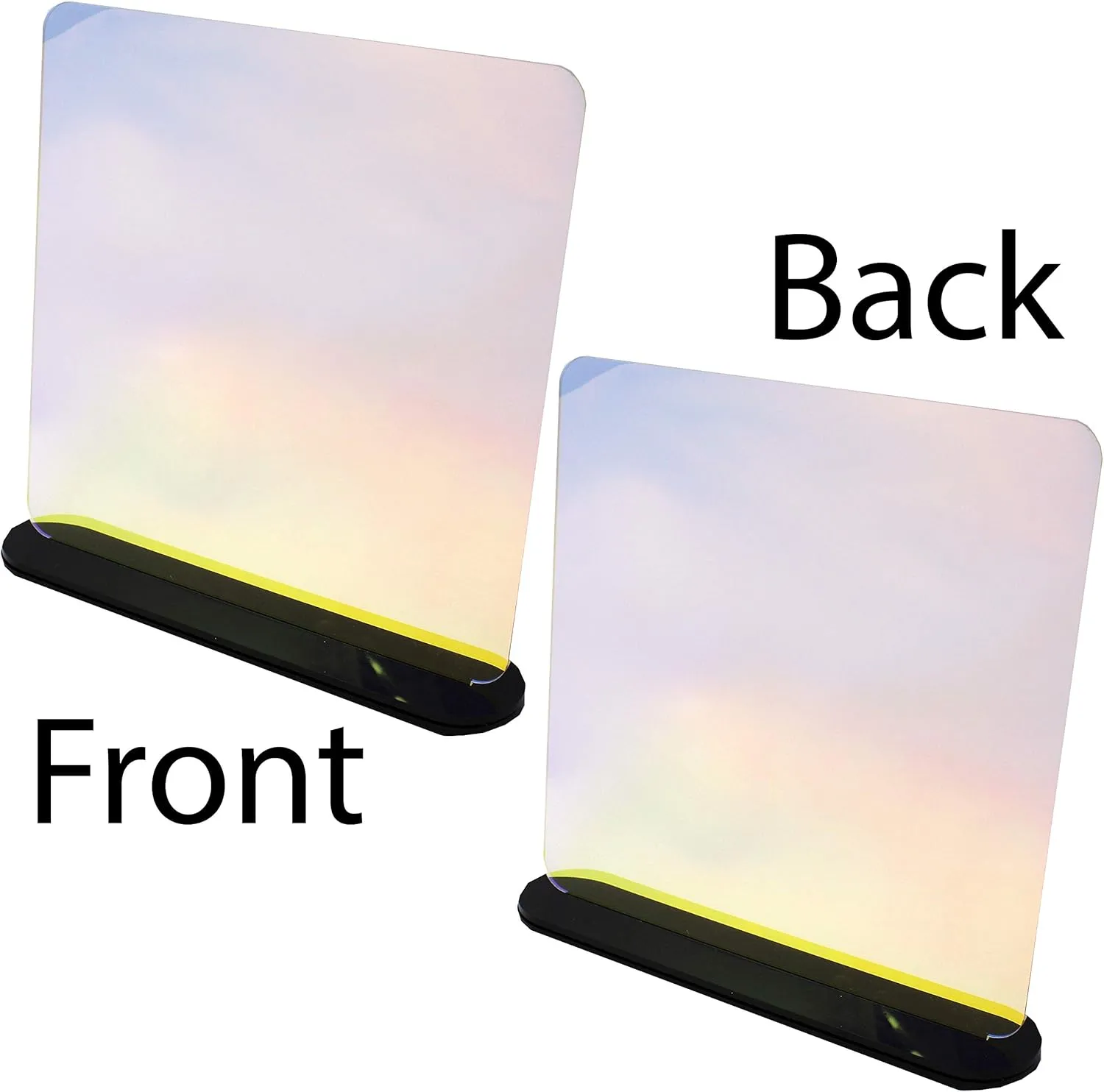 Northern Lights Iridescent | 3 Sheets of 3mm (1/8th Inch), 12x19 inch, Glowforge Performance Series CO2 Laser Ready, Acrylic, Includes Gold, Silver, Rose Gold and Iridescent, Craft Closet