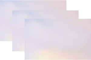 Northern Lights Iridescent | 3 Sheets of 3mm (1/8th Inch), 12x19 inch, Glowforge Performance Series CO2 Laser Ready, Acrylic, Includes Gold, Silver, Rose Gold and Iridescent, Craft Closet