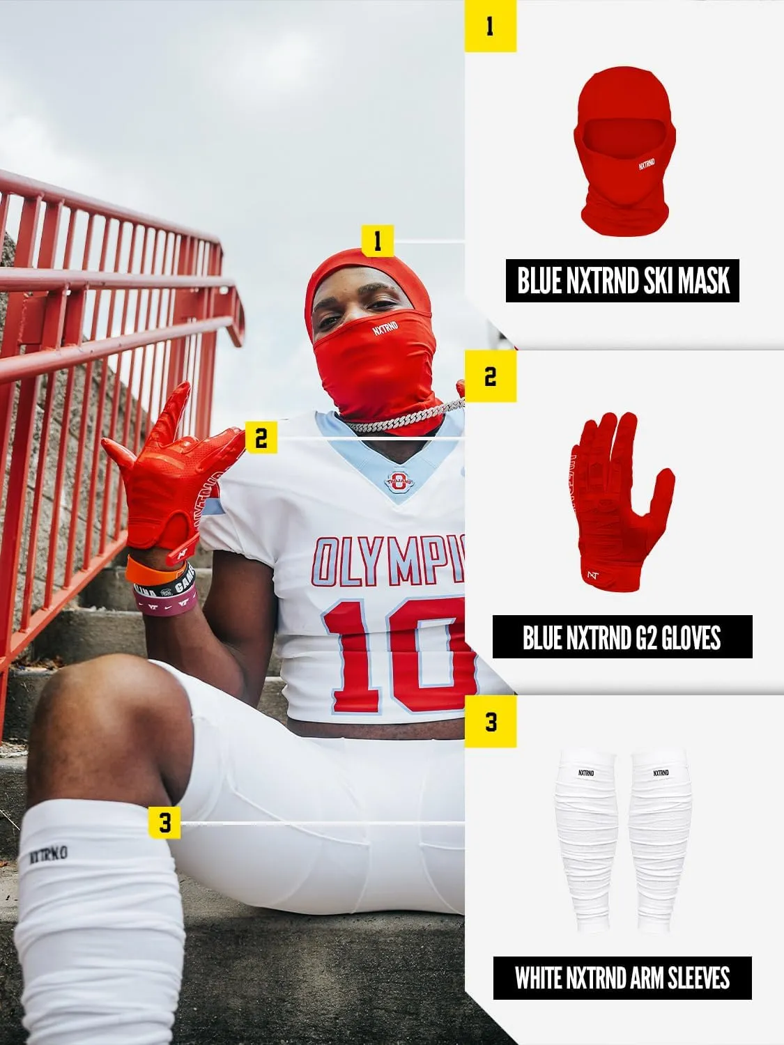 Nxtrnd Football Ski Mask, Shiesty Mask, Cooling Sports Balaclava