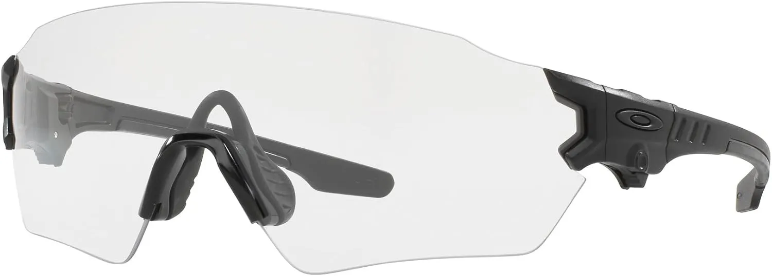 Oakley OO9328 Sunglasses Bundle: OO 9328 932805 Si Tombstone Matte Black Clear and Large Red leash Accessory kit