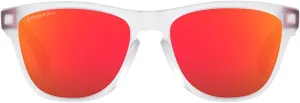 Oakley Youth OJ9009 Frogskins XXS Square Sunglasses, Matte Clear/Prizm Ruby, 48 mm