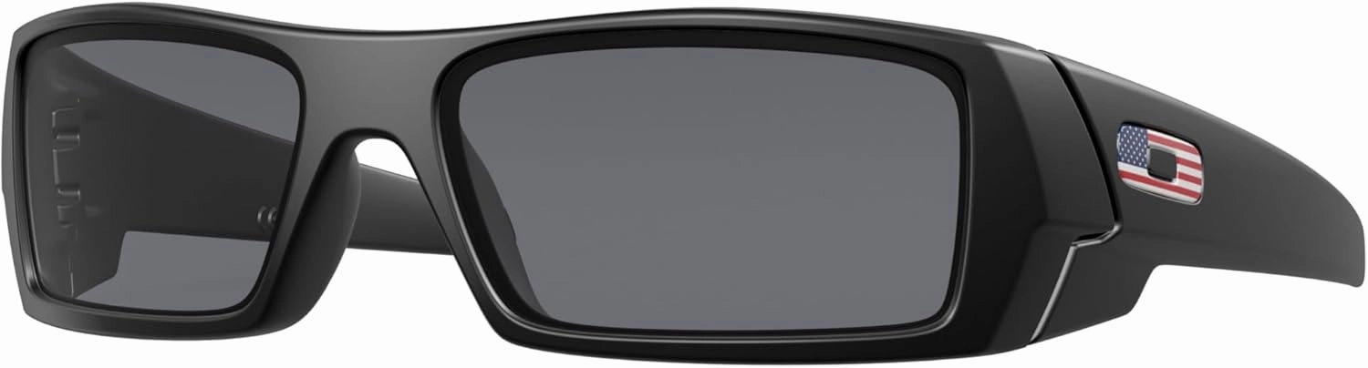Oakley OO9014 Sunglasses Bundle: OO 9014 GASCAN 11-192 Gascan Matte Black Grey and Large Red leash Accessory kit
