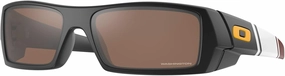 Oakley OO9014 Sunglasses Bundle: OO 9014 GASCAN 9014B3 Was Matte Black and Large Red leash Accessory kit