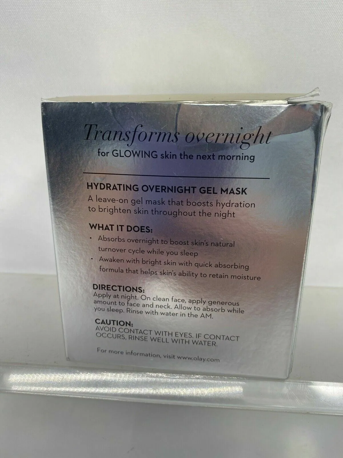 Olay Brightening Overnight Gel Face Mask with Vitamin C 1.7oz moisturizer