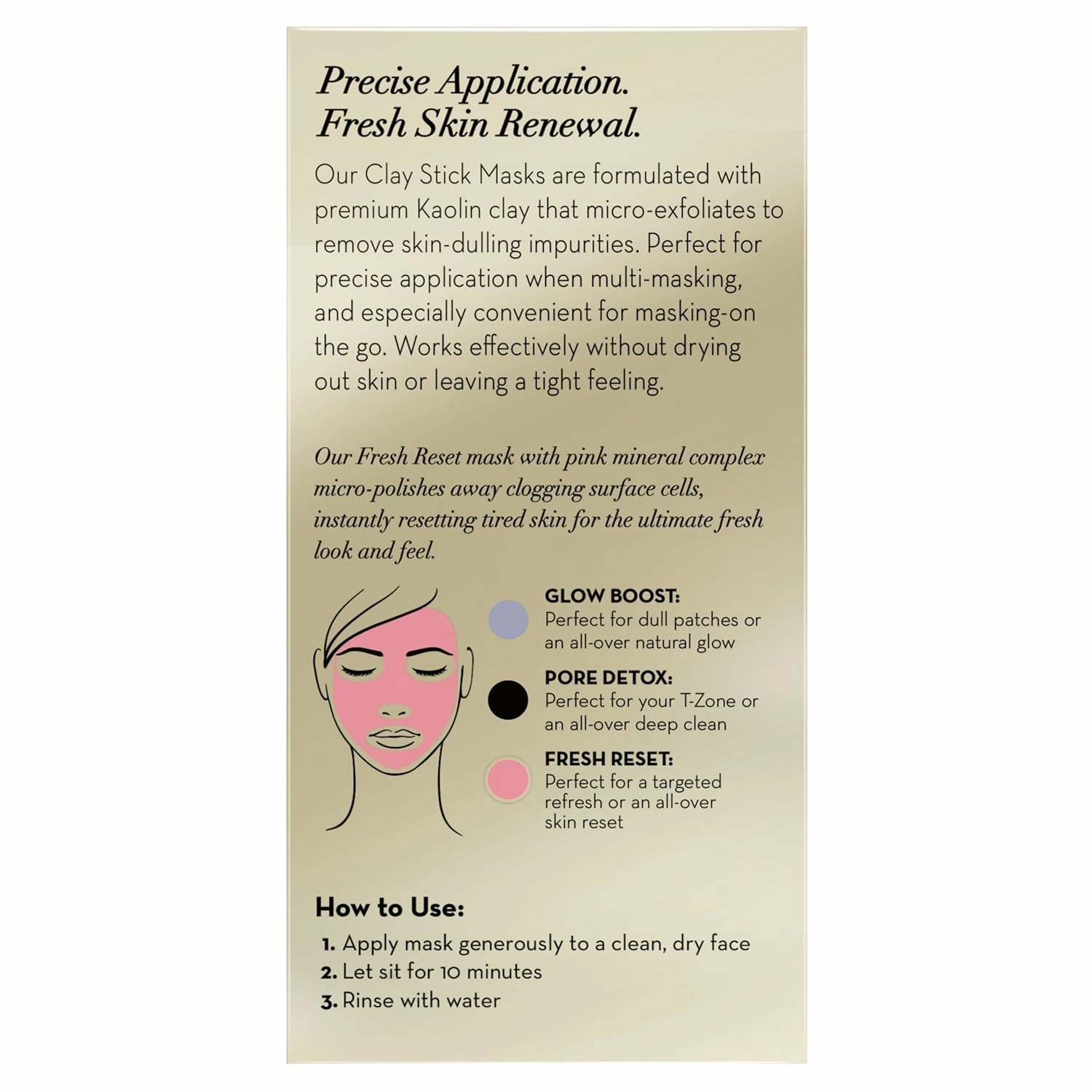 Olay Fresh Reset Pink Mineral Complex Clay Face Mask Stick, 1.7 oz