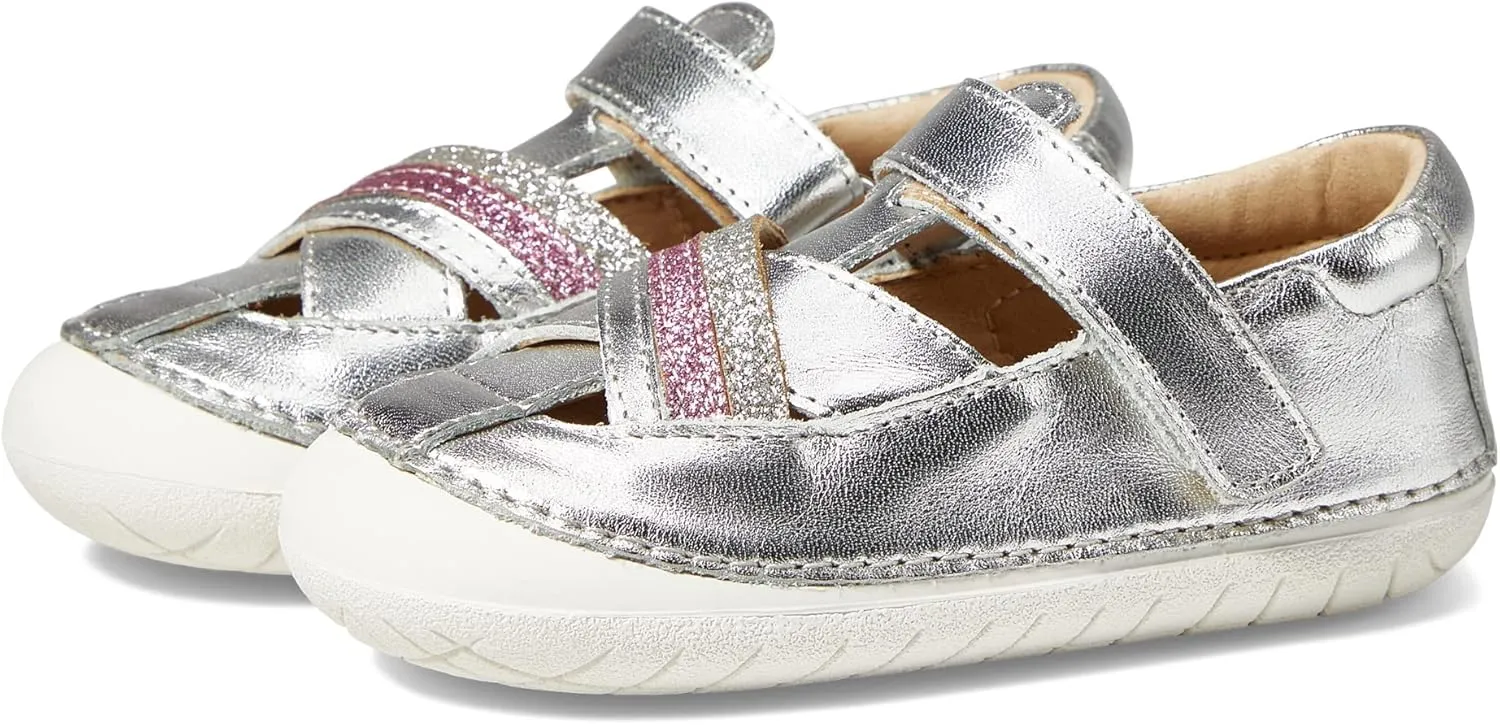 Old Soles Baby Girl's Tri Pave (Infant/Toddler) Silver/Glam Argent/Glam Pink/Silver EU 20 (US 4 Toddler) M