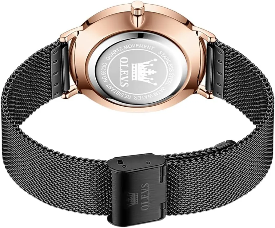 OLEVS Mens Gold Watches Analog Quartz Business Dress Watch Day Date Stainless Steel Classic Luxury Luminous Waterproof Casual Male Wrist Watches