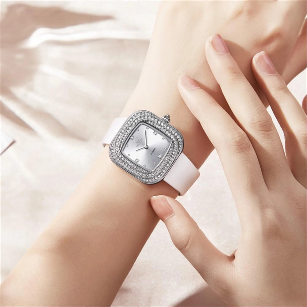 OLEVS Women's Business Dress Watches for Ladies Female Brown Leather Strap Small Face Dress Analog Quartz Wrist Watch with Calendar Day Date Waterproof Luminous Gift Classic Casual Retro Band