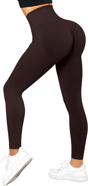 OMKAGI Women Scrunch Butt Lifting Leggings Seamless High Waisted Workout Yoga Pants