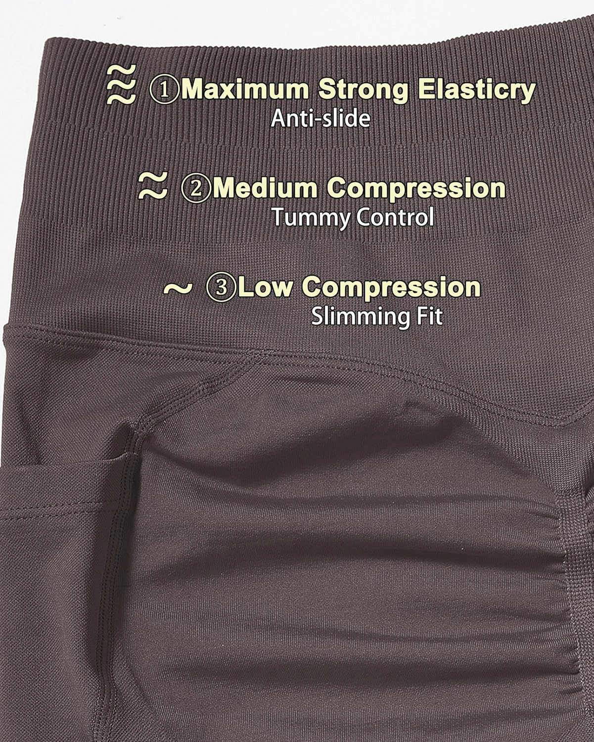 OMKAGI Women Scrunch Butt Lifting Leggings with Pockets Compression High Waisted Gym Workout Leggings