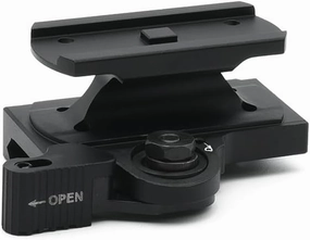 Optic Red Dot Sight Mount Quick Release Detach 1/3 Lower Absolute Co-Witness Height，With QD Speed Lever Adjustable Lock Nut，Compatible With T1 T2 H1 H2 Footprint Series Scopes，Fits For 20mm Pic Rail