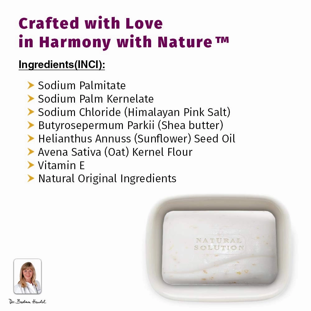 Organic Soap Bar, Perfect Skin Moisturizer with Himalayan Pink Salt and Oatmeal - 1 count
