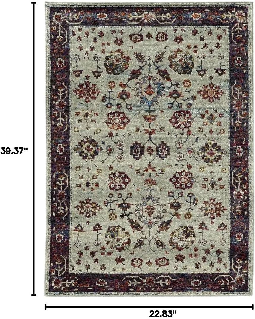 Oriental Weavers 6842D-2x3 Andorra 6842D 1'10" X 3' 2" Indoor Area Rug