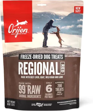 ORIJEN Regional Red Freeze-Dried Dog Treats 8OZ