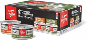 ORIJEN Premium Pate Variety 12 Pack: Original Recipe (6)   Duck & Chicken Recipe (6), 3oz